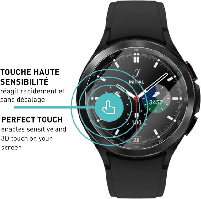 Thumbnail 3 de smartect Verre Trempé 3 Pièces Galaxy Watch 4 46mm