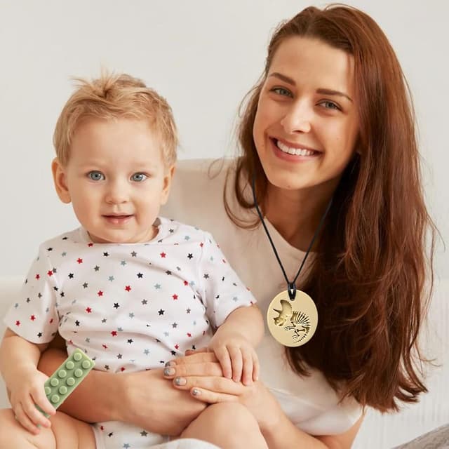 Thumbnail 6 de CLDY 5 PCS Sensory Chew Necklace Set (Food-Grade Silicone, Break-Away Clasp) for Autistic & ADHD Biting Needs