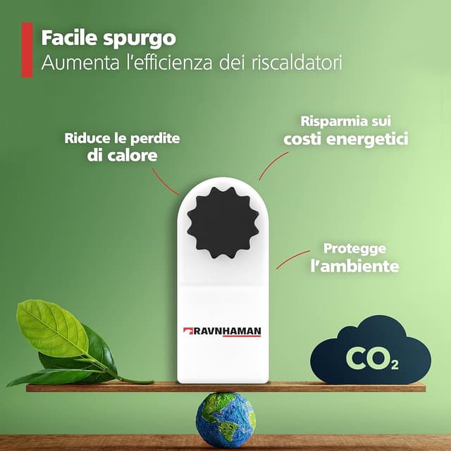 Detalle 1 de RAVN HAMAN: chiave per riscaldamento con contenitore di raccolta per sfiato radiatori