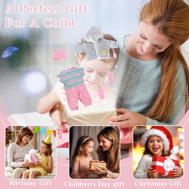 Thumbnail 6 de Baby Puppen Puppenkleidung 43 cm grau