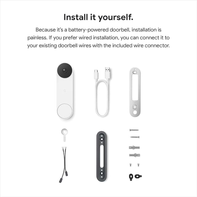 Detalle de Nest Doorbell (Battery) 960p wireless camera