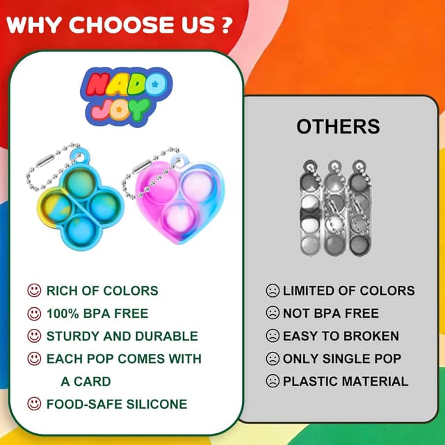 Detalle de Nado Joy Pop fidget fillers 60 pcs