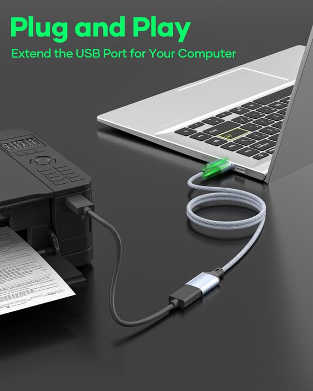 Detalle 2 de Nersligek Cable USB 2.0 5M