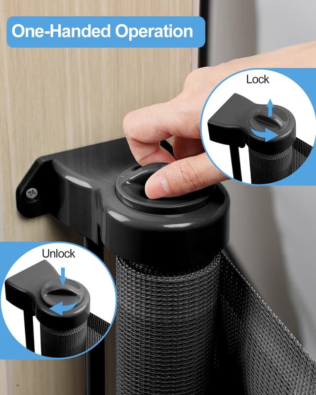 Thumbnail 5 de Lexixi ibao Retractable Mesh Baby Gate