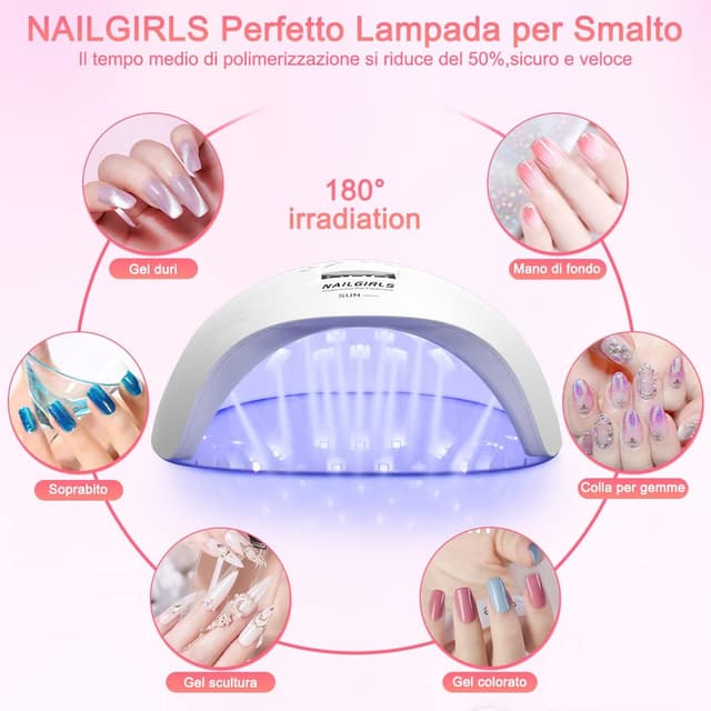 Thumbnail 4 de NAILGIRLS 150W lampada UV per unghie con sensore e 4 timer 💅