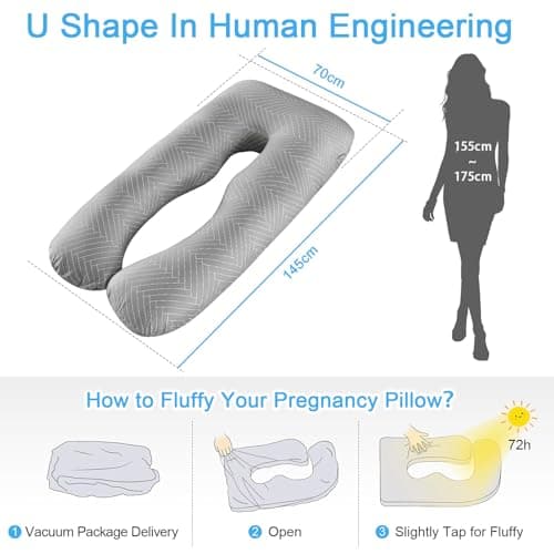 Detalle de SHANNA Almohada de embarazo 70 x 145 cm