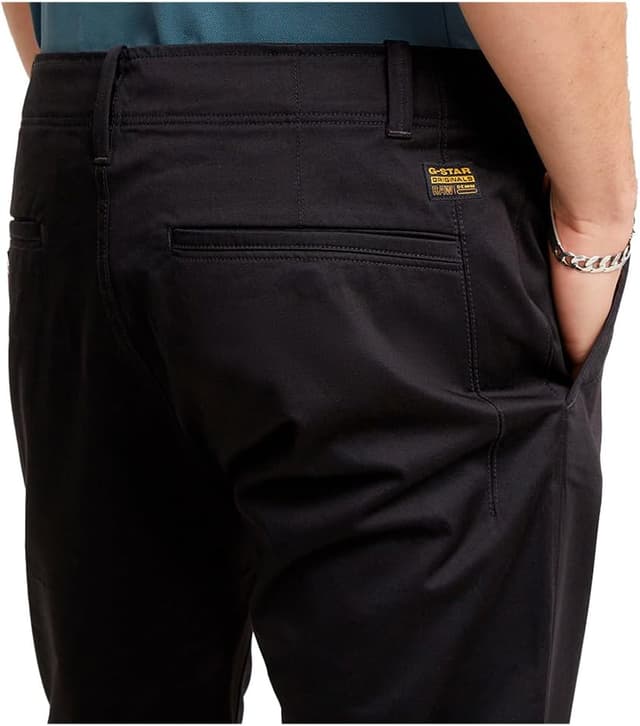 Detalle de G-Star Herren Mosa Straight Chino – bequemer Chino mit Reißverschluss & Münztasche
