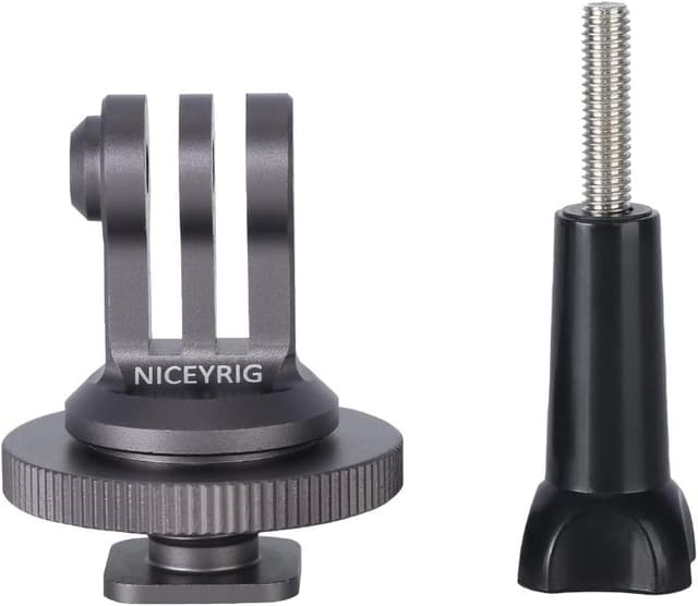 Detalle 2 de NICEYRIG tripod mount adapter (1/4 thread & cold shoe) for action cameras