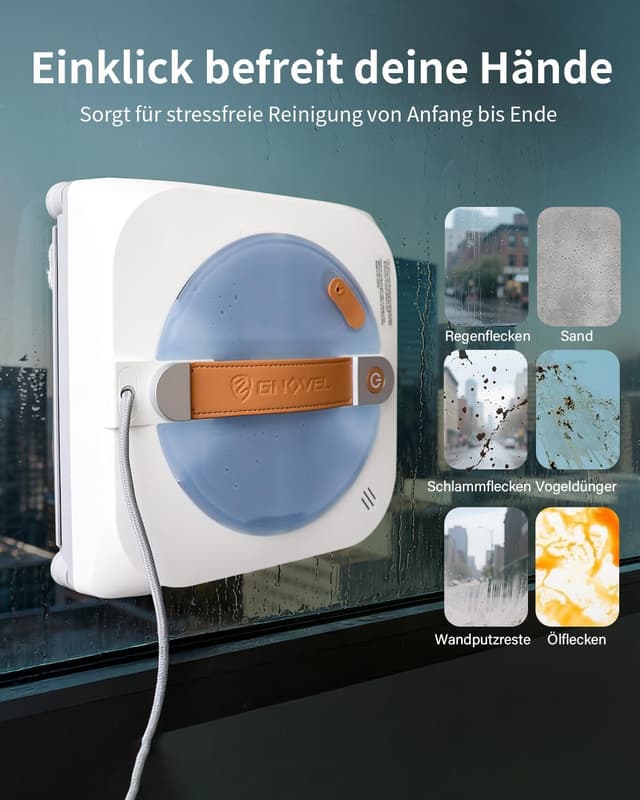 Thumbnail 5 de GNOVEL Fensterroboter 8000Pa 4‑Modi