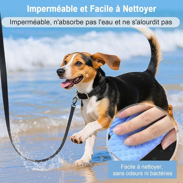 Thumbnail 6 de Longe pour chien étanche 1,8 m à 30 m – laisse de dressage avec poignée et crochet verrouillable