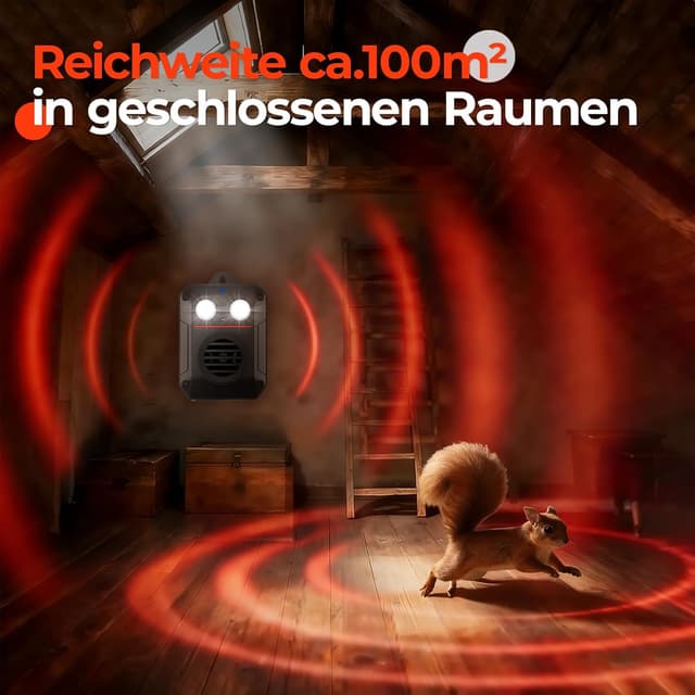 Thumbnail 6 de Ultraschall-Marderschreck 100 m² mit Blitzlicht