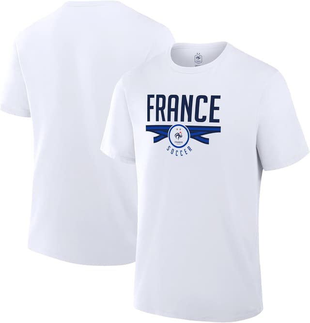 Detalle de Icon Sports Officially Licensed France Football Federation Soccer Cotton T-Shirt (Unisex Adult)
