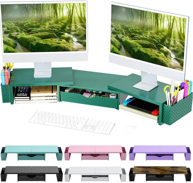 Detalle de Spacrea Metal Desk Organizer with Drawer 1