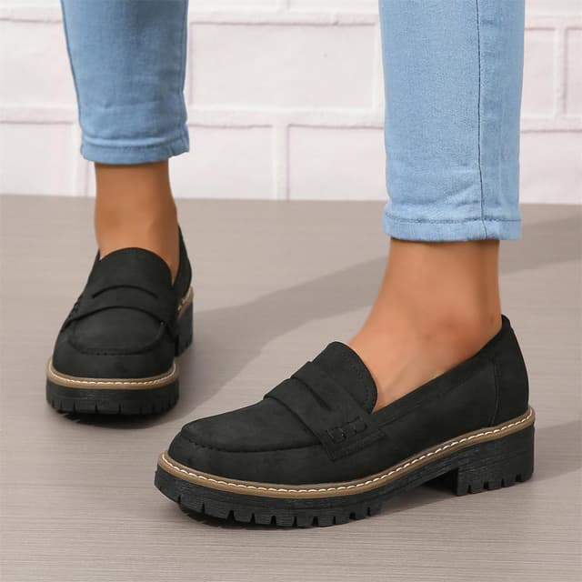 Detalle de Platform Chunky Penny Loafers US 5-11.5