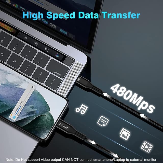 Detalle 2 de USB-C Kabel 2 m 240 W PD Schnellladekabel