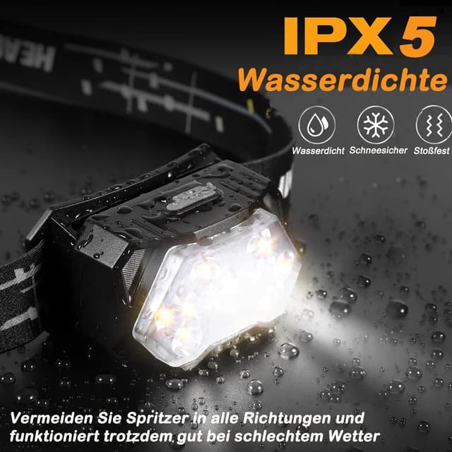 Thumbnail 3 de SENDALE 2 Linterna Frontal LED Recargable 5000 lúmenes