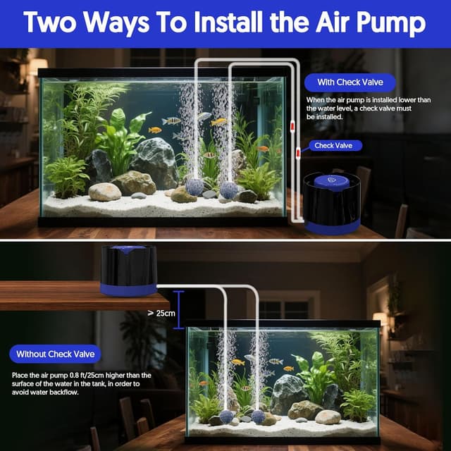 Thumbnail 5 de QZQ Aquarium Air Pump 3W adjustable aerator 🐠