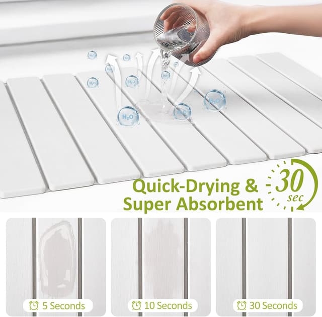 Thumbnail 1 de Large Stone Dish Drying Mat, 24" ⚙