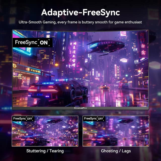 Detalle de 24 Inch CronusPro curved 200Hz gaming monitor