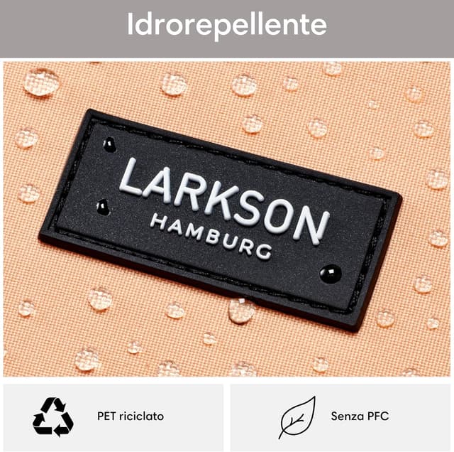 Thumbnail 6 de LARKSON Zaino Scuola Arancione No 3 da 15L, idrorepellente con scomparto per portatile fino a 15,6