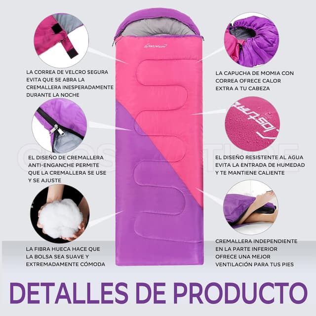 Thumbnail 4 de Clostnature Saco de Dormir Ligero 220x80 cm