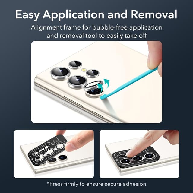 Thumbnail 4 de ESR Protector Lente Cámara Galaxy S24 Ultra 1 set