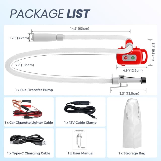 Thumbnail 6 de Nitigo Fuel Transfer Pump 3.2 GPM ðŸ›
