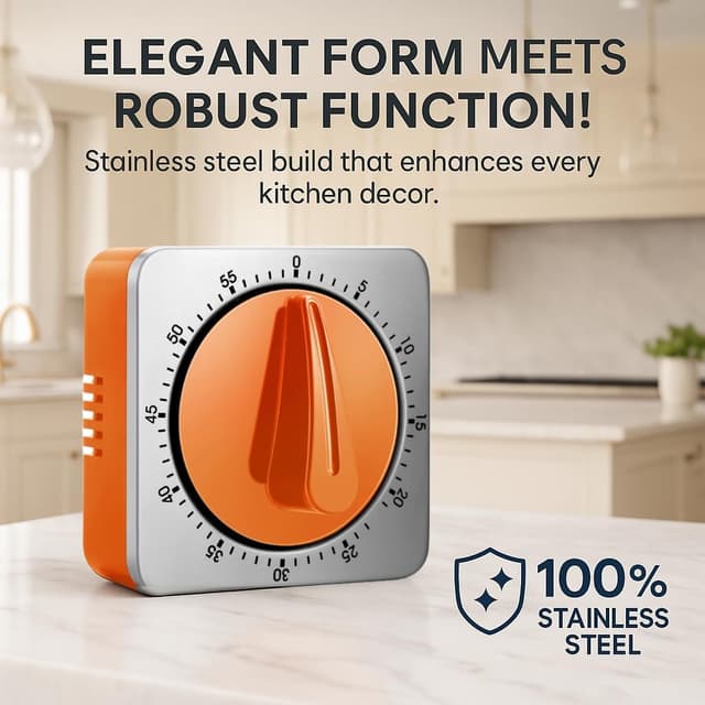 Detalle 2 de Minuteur mécanique cuisine 85 dB