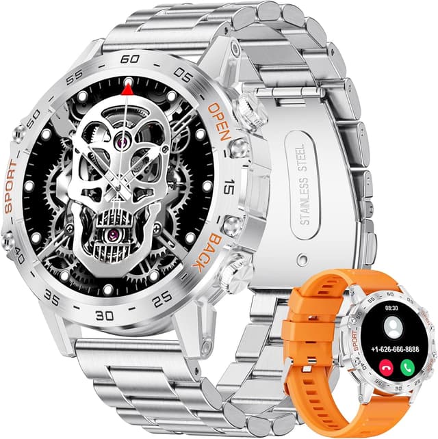 Detalle de Military Smart Watch for Men (IP67) with Bluetooth voice calls, heart rate, SpO2 & sports tracking