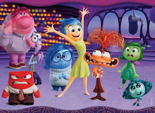 Detalle 2 de Lisciani DISNEY Alles steht Kopf 2 doppelseitiges Puzzle mit ausmalbarer Rückseite (48 Teile) ab 4 Jahren