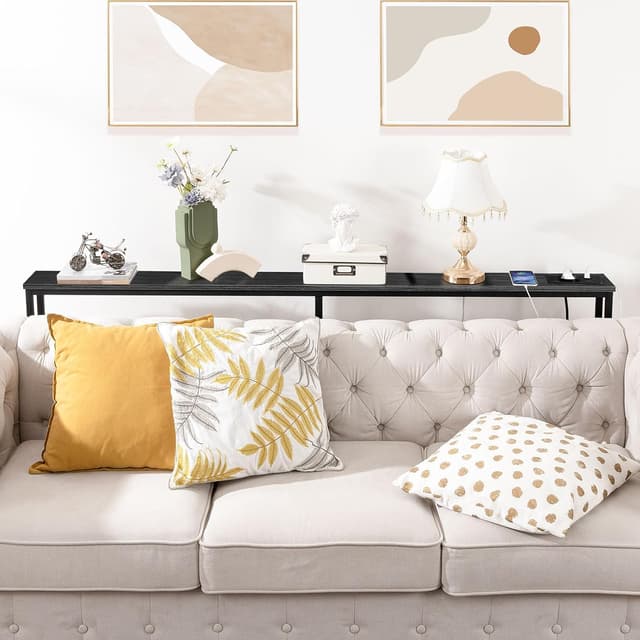 Thumbnail 4 de Hoobro Mesa Consola Estrecha con Carga USB y Toma ⚡