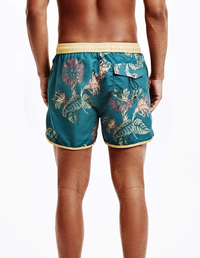 Detalle de MaaMgic costume uomo mare vintage a asciugatura rapida con fodera in rete e 3 tasche