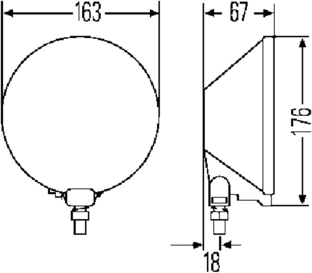 Detalle 2 de HELLA 1F4 005 750-101 faro 12V profondità