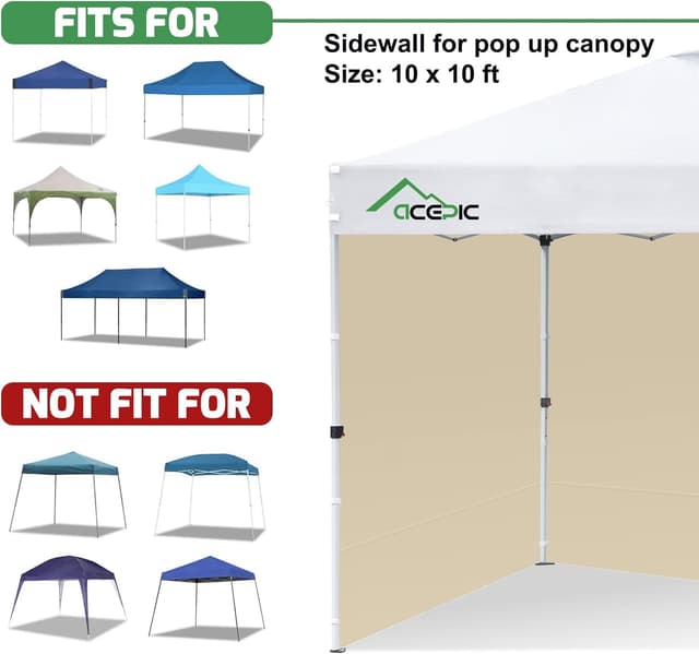 Detalle 2 de Acepic 3 Piezas Paredes Laterales 305x218 cm 🏕