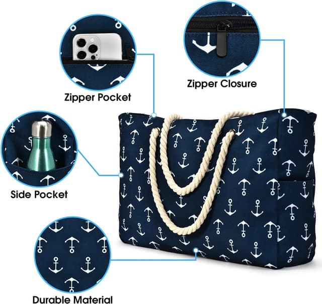 Thumbnail 3 de oscaurt Strandtasche 53x37x18 cm