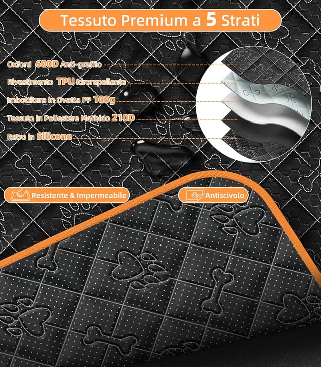 Detalle 2 de UPAWPIA telo bagagliaio per cani 198x105