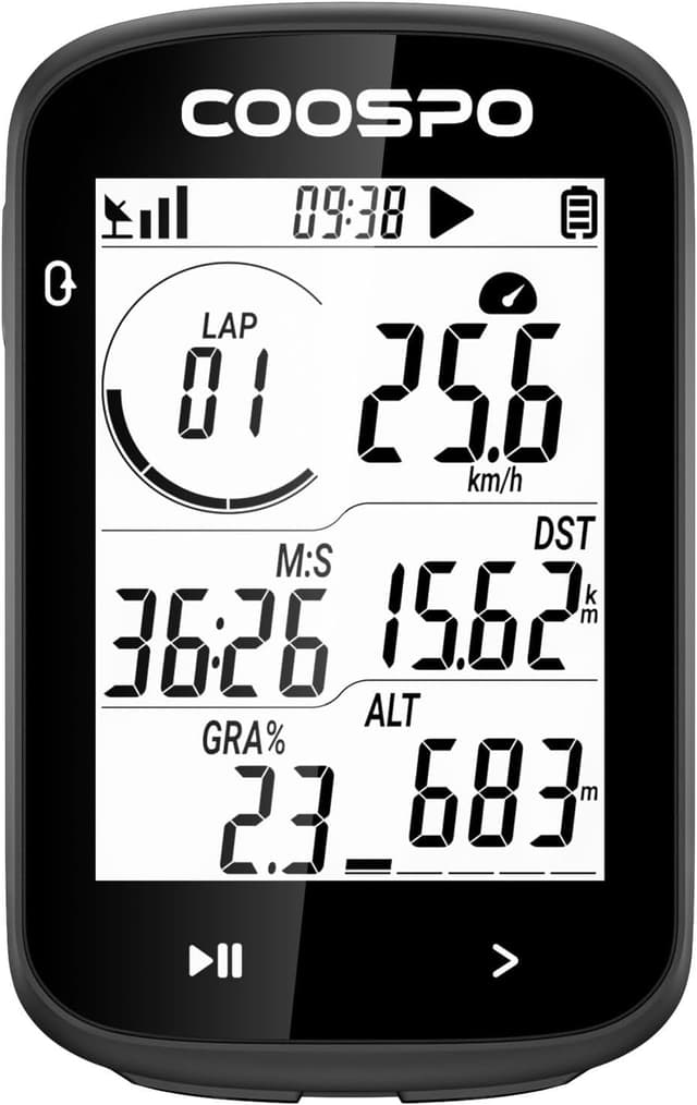 Detalle de COOSPO CS300 ciclocomputer GPS 2,6" per bici