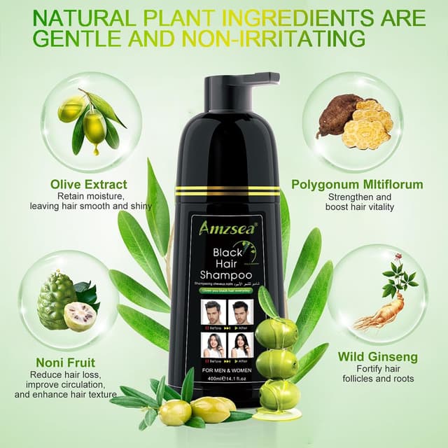 Thumbnail 2 de Instant Black Hair Shampoo Haarfärbeshampoo 30 Tage