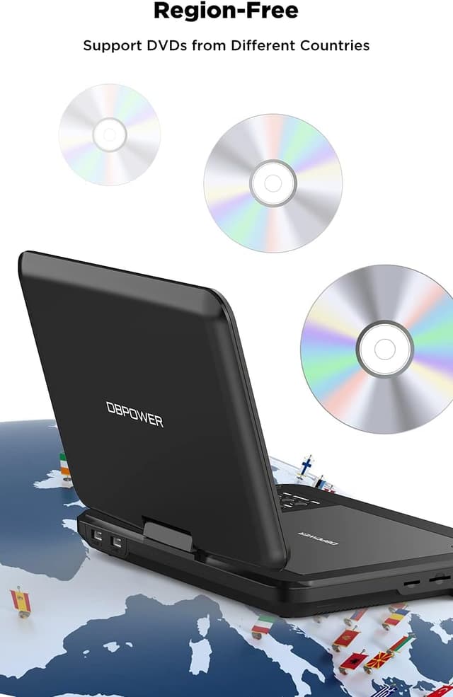 Thumbnail 6 de DBPOWER 12.5" Portable DVD Player 10.5" 📀
