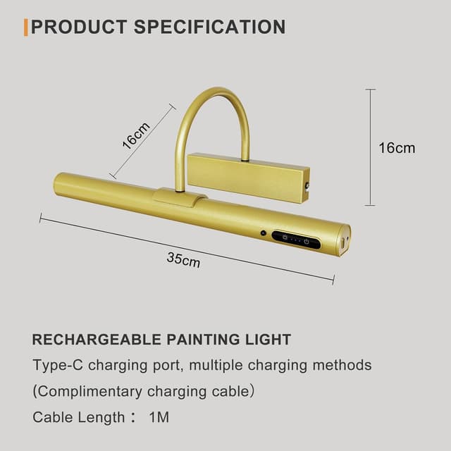 Thumbnail 6 de HARPER LIVING Wireless Picture Light 4000mAh