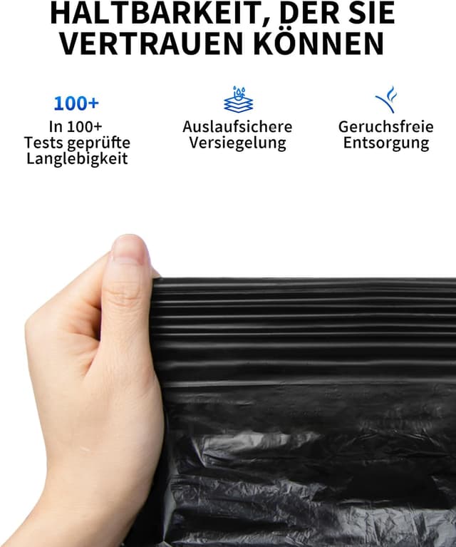 Detalle de PETKIT Katzenstreu-Beutel für PUROBOT Ultra – 4 Rollen Nachfüllbeutel