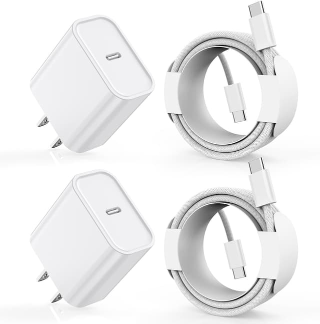 Detalle de Fast Charging iPhone 17/16/15 20W 2-Pack Charger