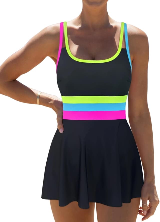 Detalle de popvil Neon Tummy Control Swimsuit