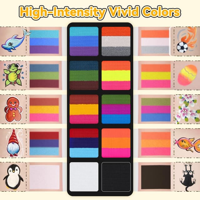 Detalle de Janolia Kinderschminken Set Rainbow Split Cake