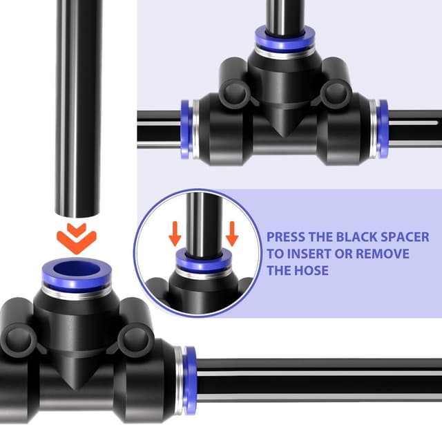 Thumbnail 5 de Bwintech 8mm 3‑Wege T Stück Pneumatik