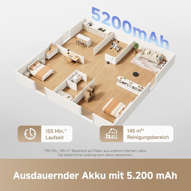 Detalle de DREAME L10s Pro Gen3: intelligenter Saug- und Wischroboter mit 13.000 Pa und DuoScrub