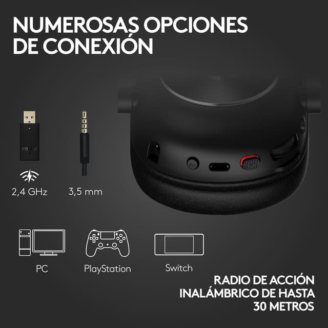 Thumbnail 4 de Logitech G PRO X 2 LIGHTSPEED 50 mm 🎧