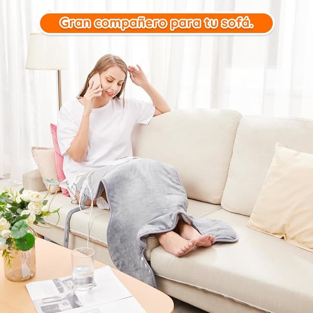 Detalle 1 de Almohadilla Térmica para Espalda y Cuello 🧣 60x100cm, 6N, Lavable