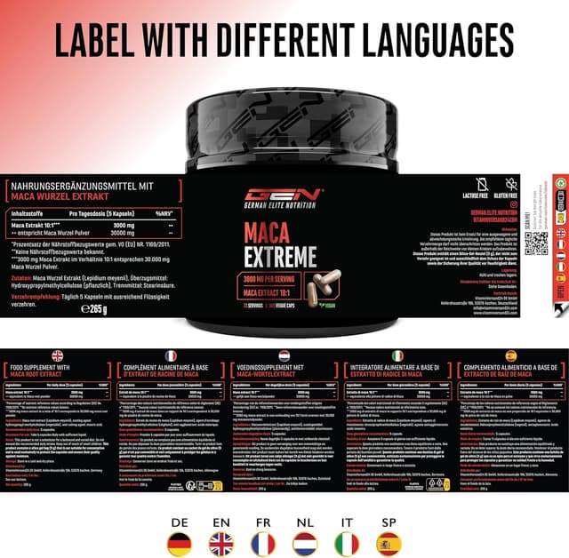 Thumbnail 6 de Maca Kapseln Extreme 30.000mg pro Tag