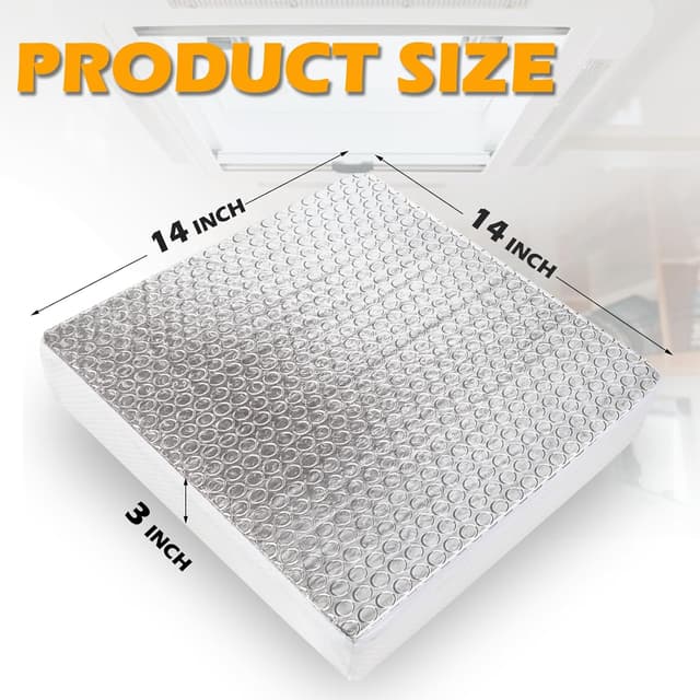 Detalle de SIKADEER RV Vent Insulator 14x14x3 (2-Piece) for 14 Inch Skylights